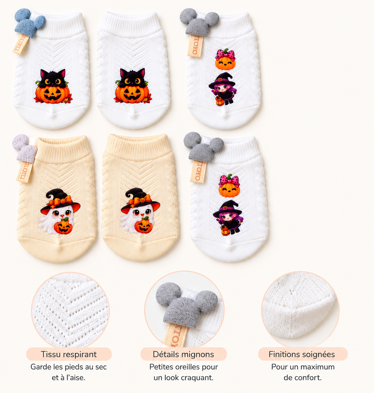 Chaussettes Halloween pour bébés